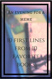 10 first lines book meme pinterest