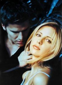 BUFFY David Boreanaz as Angel Sarah Michelle Gellar as Buffy Summers the WB