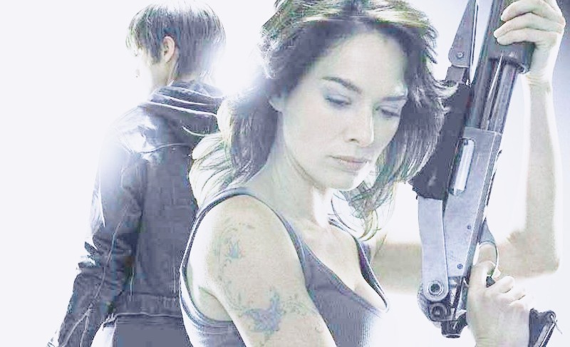 TERMINATOR SARAH CONNOR CHRONICLES season 1 poster edited Lena Heady as Sarah Connor Thomas Dekker as John Connor Fox