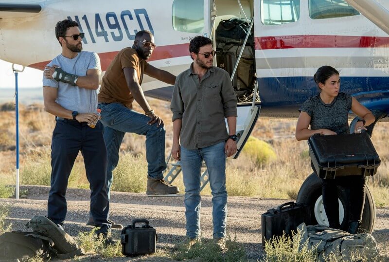 THE BRAVE The Greater Good 1x03 Noah Mills as Joseph McG McGuire Demetrius Grosse as Ezekiel Preach Carter Hadi Tabbal as Amir Al Raisani Natacha Karam as Jasmine Jaz Khan UniversalNBC