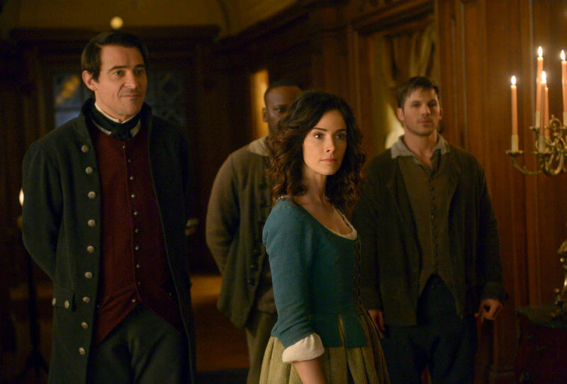 TIMELESS The Capture of Benedict Arnold 1x10 Malcolm Barrett as Rufus Carlin Abigail Spencer as Lucy Preston Goran Visnjic as Garcia Flynn Matt Lanter as Wyatt Logan UniversalNBC