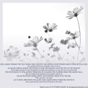 Tattered Heart quote Lilies