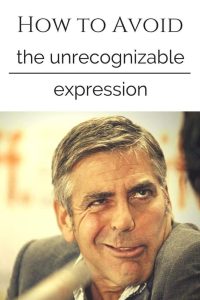 Unrecognizable Expression George Clooney pinterest